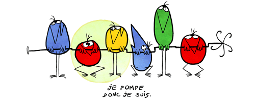 Google 48&egrave;me anniversaire des Shadoks : je pompe donc je suis