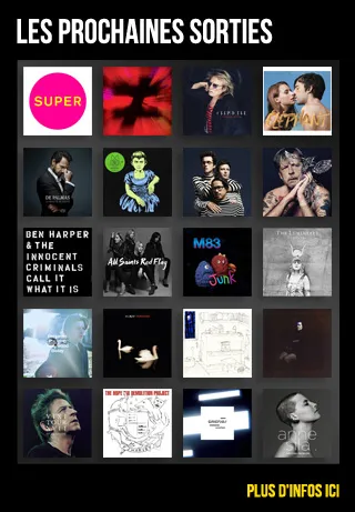 Les prochaines sorties - Avril 2016