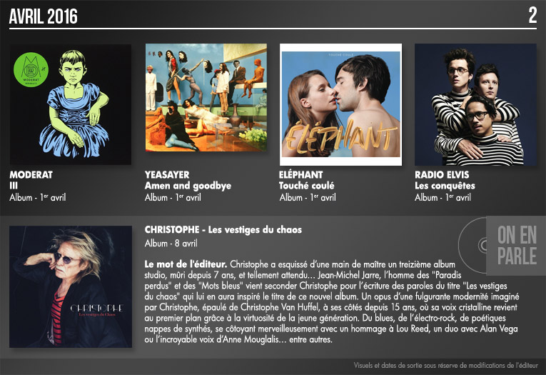 Albums &agrave; venir B